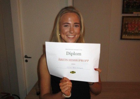Skinnet bedrar, årets hissigpropp ble Oline Wik Omland.