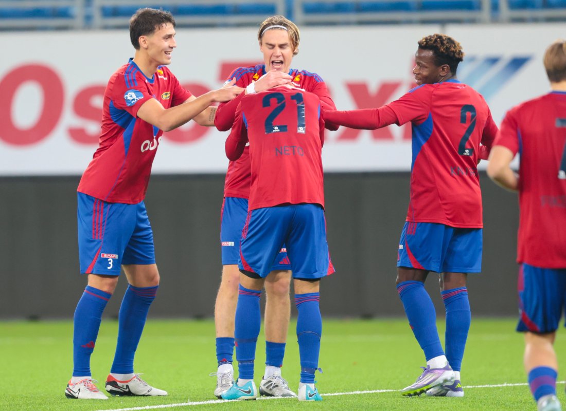 Abel Stensrud står for det fjerde målet. Foto: Vidar Ruud