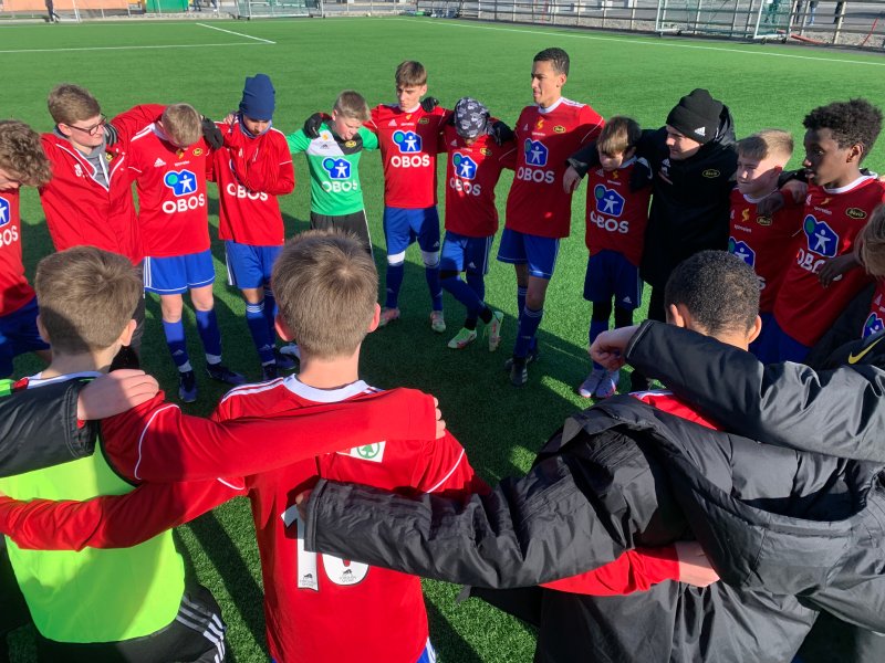 Pep-talk før kamp.