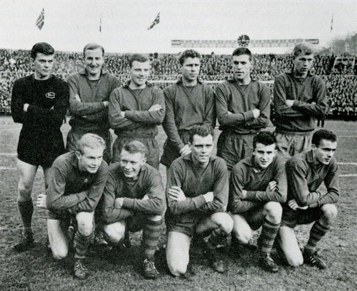 Laget mot FFK i 1963. Wangen nr. 3 fra venstre bak.