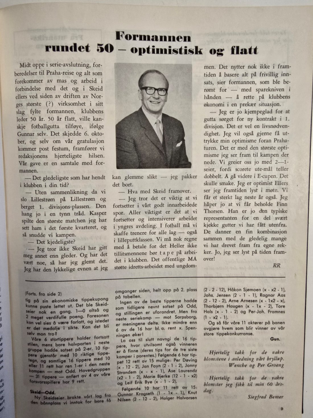 Gunnar Krogseth fylte 50 år rett før Praha-turen