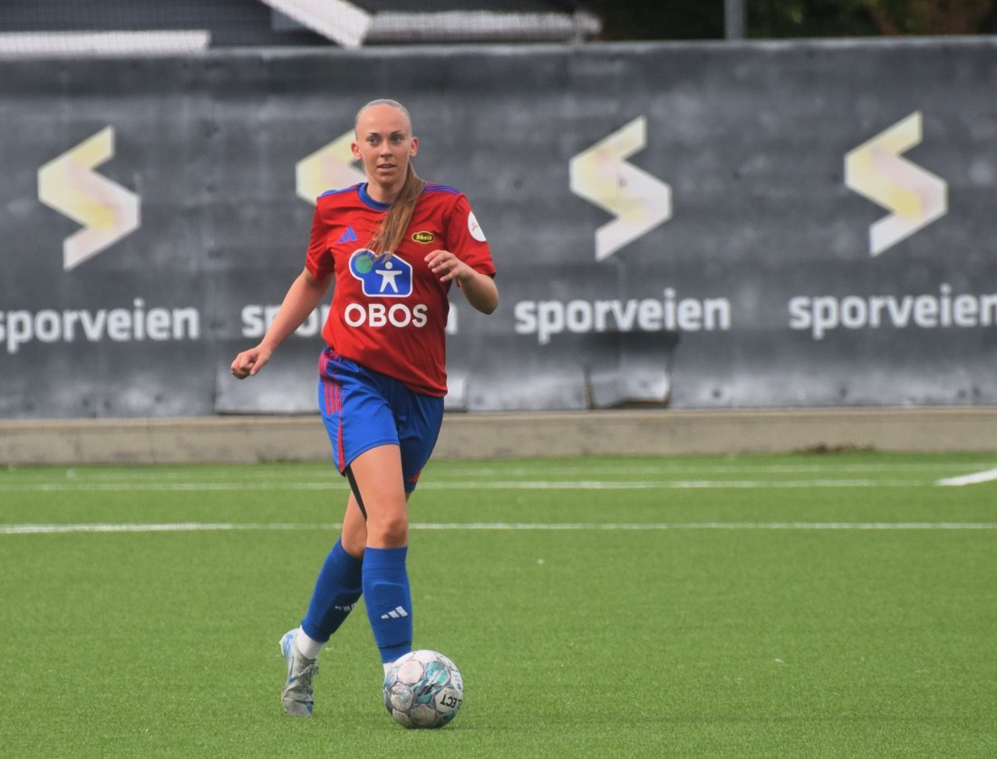 Thelma Holmen i fint driv.