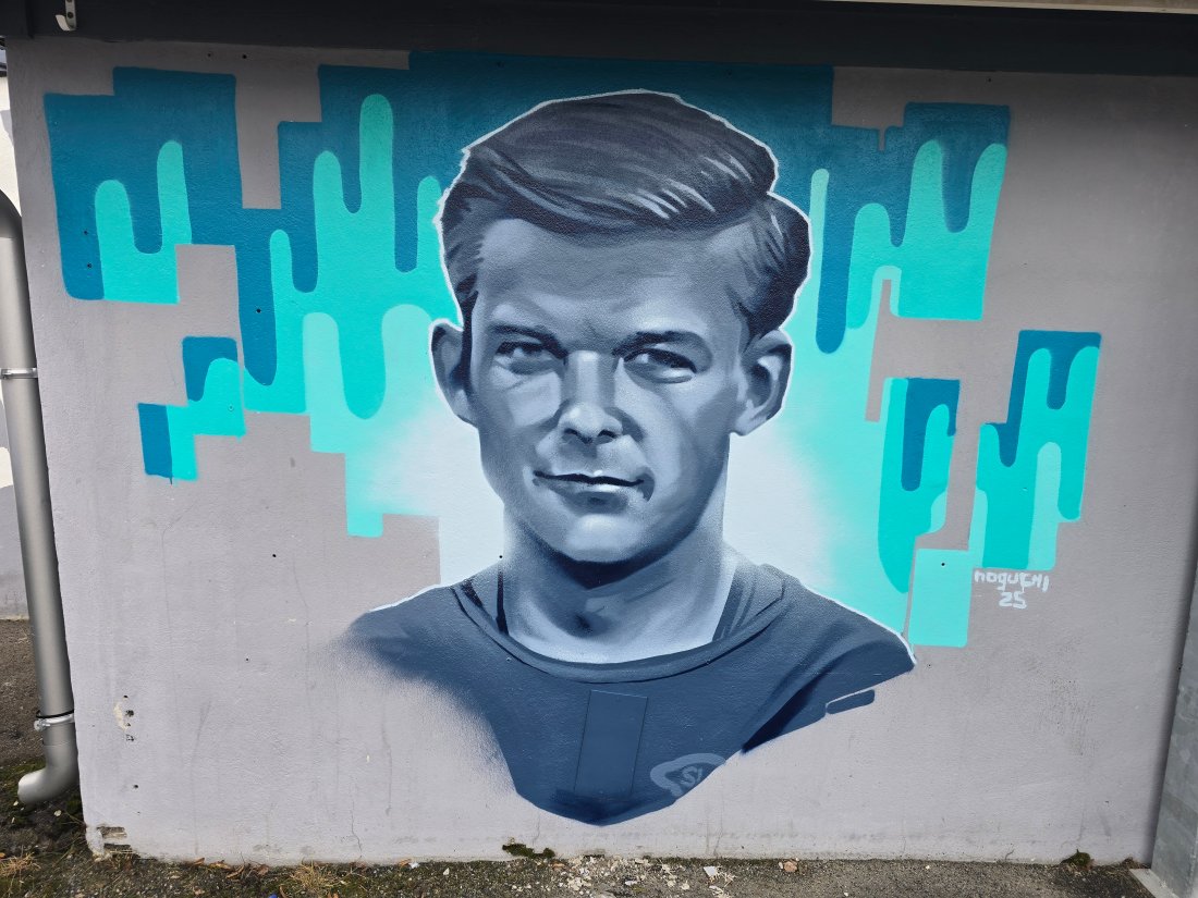 Kjell fikk med seg det nye motivet på anlegget